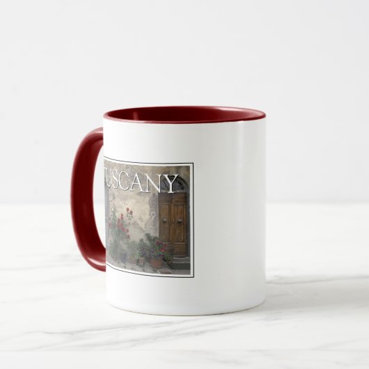 Toscane, Italië | Toscaanse Deuropening Mok (Voorkant links)