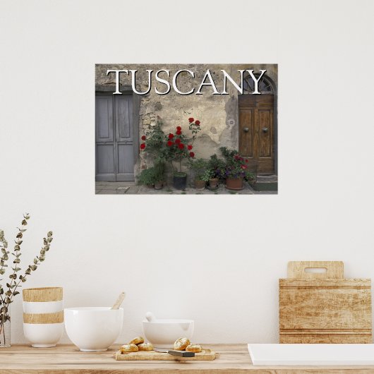 Toscane, Italië | Toscaanse Deuropening Poster (Keuken)