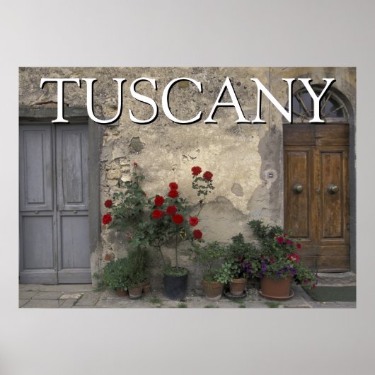 Toscane, Italië | Toscaanse Deuropening Poster (Voorkant)