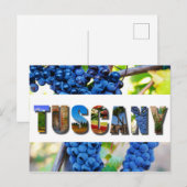 Toscane Italië Toscane Vineyard reisfoto's Briefkaart (Voorkant / Achterkant)