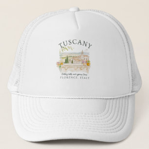 Toscane Italië Travel-Rolling Hills & Cypress Tree Trucker Pet