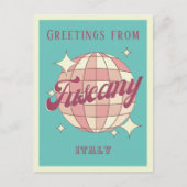 Toscane Italië vakantie Retro Briefkaart (Voorkant)