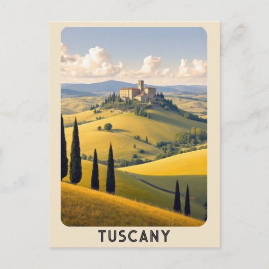  Toscane Italië Villa Countryside Travel Briefkaart (Voorkant)