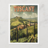 Toscane Italië Vintage Beroemde reisplaats Briefkaart (Voorkant)