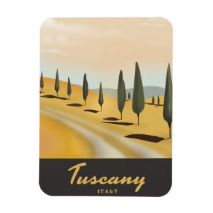 Toscane Italië vintage stijl reisposter Magneet