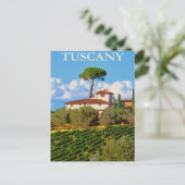 Toscane, Italië Vintage Travel Briefkaart (Staand voorkant)
