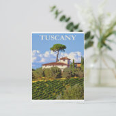 Toscane Italië Vintage Travel Briefkaart (Staand voorkant)