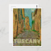 Toscane, Italië Vintage Travel Briefkaart (Voorkant / Achterkant)