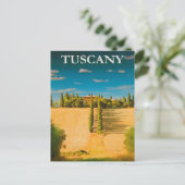 Toscane, Italië Vintage Travel Briefkaart (Staand voorkant)