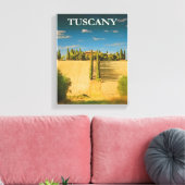 Toscane Italië Vintage Travel Poster Canvas Afdruk (Insitu (Woonkamer))