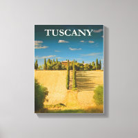 Toscane Italië Vintage Travel Poster