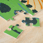 Toscane Italië Wijngaard Reizen Kunst Vintage Legpuzzel (Zijkant)