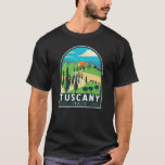 Toscane Italië Wijngaard Reizen Kunst Vintage T-shirt<br><div class="desc">Kunstontwerp van de Toscane vector. De hoofdstad Florence is de thuisbasis van een aantal van de meest herkenbare Renaissance-kunst en -architectuur ter wereld,  waaronder het David-standbeeld van Michelangelo.</div>