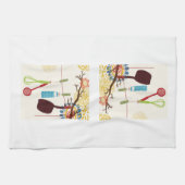 Toscane Kitchen - gereedschap op de flora. Theedoek (Horizontaal)