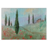 Toscane Landscape Scene Glass Cutting Board Snijplank (Voorkant)