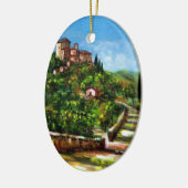 TOSCANE LANDSCHAP 3 KERAMISCH ORNAMENT (Links)