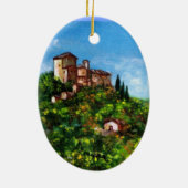 TOSCANE LANDSCHAP 3 KERAMISCH ORNAMENT (Achterkant)