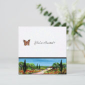 TOSCANE LANDSCHAP 4,geel groen wit Kaart (Staand voorkant)