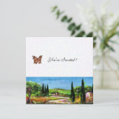 TOSCANE LANDSCHAP 5,geel groen wit Kaart (Staand voorkant)