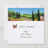 TOSCANE LANDSCHAP 5,geel groen wit Kaart (Achterkant)