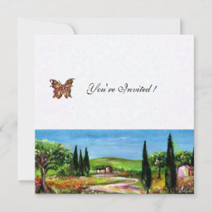 TOSCANE LANDSCHAP 5,geel groen wit Kaart