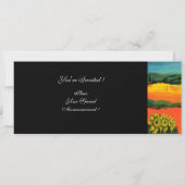 TOSCANE LANDSCHAP , blauw groen geel oranje Kaart (Achterkant)