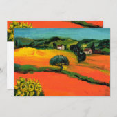TOSCANE LANDSCHAP , blauw groen geel oranje Kaart (Voorkant / Achterkant)