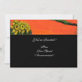 TOSCANE LANDSCHAP , blauw groen geel oranje Kaart (Achterkant)