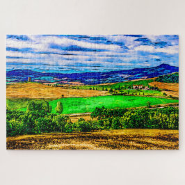 Toscane landschap. Italië. Legpuzzel