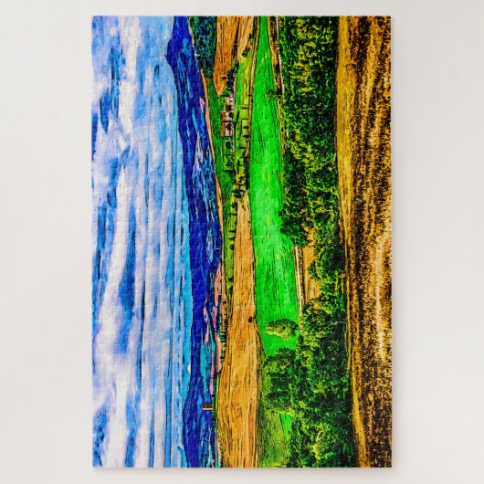 Toscane landschap. Italië. Legpuzzel (Verticaal)