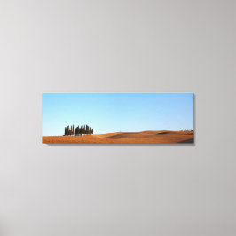 Toscane landschap met cipressen panorama canvas afdruk