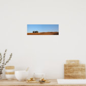 Toscane landschap met cypresse poster panorama (Keuken)