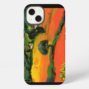 TOSCANE LANDSCHAP MET ZONNEBLOEMEN iPhone 13 HOESJE