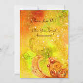 TOSCANE LANDSCHAP, rode groene gele gouden vonken Kaart (Achterkant)