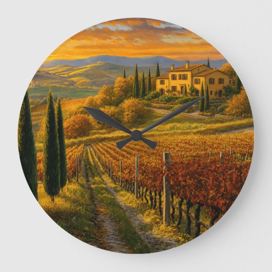 Toscane Landschap Ronde Klok (Voorkant)