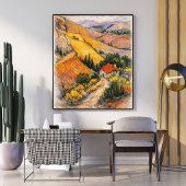 Toscane landschapskunst | landschapschilderij afdr poster