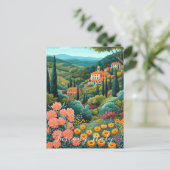 Toscane Landschapsschilderij | Italië Reizen | Kun Briefkaart (Staand voorkant)