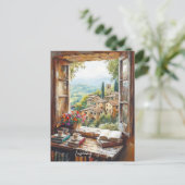 Toscane Landschapsschilderij | Italië Reizen | Kun Briefkaart (Staand voorkant)