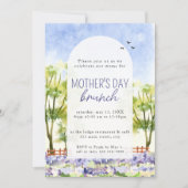 Toscane Lavendel Waterverf Moederdag Brunch Kaart (Voorkant)