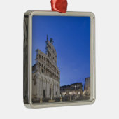 Toscane, Lucca, Piazza San Michele in Dawn Metalen Ornament (Rechts)
