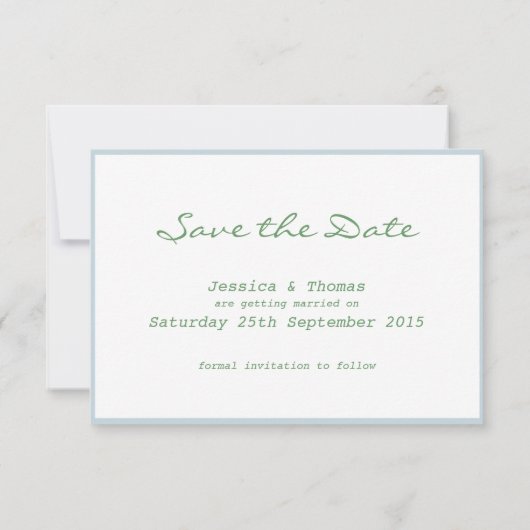 Toscane Mediterraanse stijl Save the Date Kaarten (Achterkant)