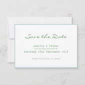 Toscane Meditteranean Style sparen de Datumkaarten Save The Date (Achterkant)