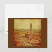 Toscane, middeleeuwse Siena Briefkaart (Voorkant / Achterkant)