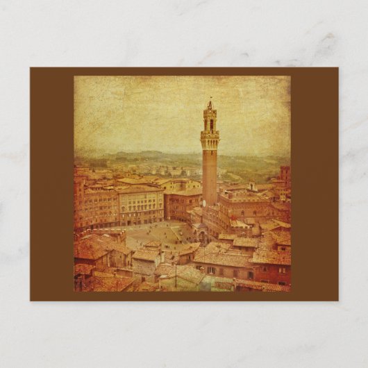 Toscane, middeleeuwse Siena Briefkaart (Voorkant)