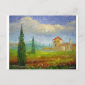 Toscane olieverf briefkaart (Voorkant)