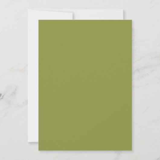 Toscane Olive Branch Wedding Invitation Aankondiging (Achterkant)