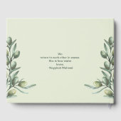 Toscane Olive Garden Gastenboek (Achterkant)