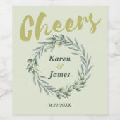 Toscane Olive Garden Wijn Etiket (Enkel label)