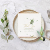 Toscane Olive Leaves Branch-Dank u kaart