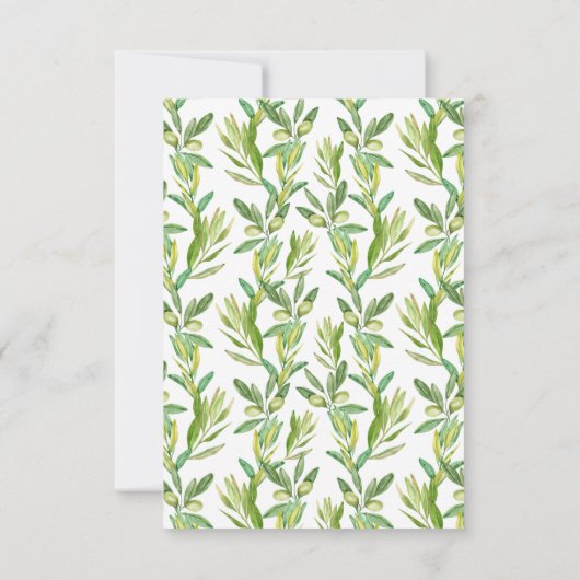 Toscane Olive met de datum waarop Aankondiging (Achterkant)